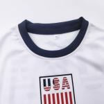 Xuomuen USA Soccer Jersey & Short for Youth Boys Baby Kids Soccer Jersey #10 Uniforms Football for Child,white,Short Sleeve,5-6Y