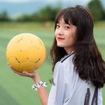 WILLBOND Soccer Hair Ties, 20 Pieces Satin Sport Scrunchies for Girls, Women, Player Team, Christmas (White, Black)