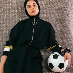 WILLBOND Soccer Hair Ties, 20 Pieces Satin Sport Scrunchies for Girls, Women, Player Team, Christmas (White, Black)