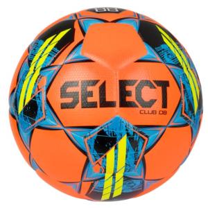 Select Club DB V22 Soccer Ball, Orange/Blue/Yellow, Size 5