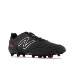 New Balance mens 442 V2 Team Fg Soccer Shoe, Black/White, 13.5 Wide US