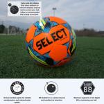Select Club DB V22 Soccer Ball, Orange/Blue/Yellow, Size 5