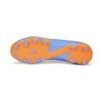 PUMA Mens Future Play Firm, Artificial Ground Soccer Cleats, Blue Glimmer-PUMA Mens White-Ultra Orange, 12.5