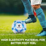 OFOZOVEY Soccer Ball Size 5 Two Pack,Classic Indoor Outdoor Soccer with 1 Pump 2 Net Bag and 1 Needle,Long-Lasting for Training, Games, Outdoor & Indoor Play,Ideal Gift for Boys Girls Youth Adult