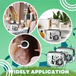 Yungyan 36 Pcs Soccer Gifts 12 Soccer Makeup Bag for Women Party Favors Team Gifts with 12 Sport Hair Scrunchies 12 Round Portable Folding Brush