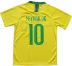 LeenBD Brazil #10 Home Neymar Kids Soccer Football Jersey Gift Set Youth Sizes (Home, 30/12-13 Years)