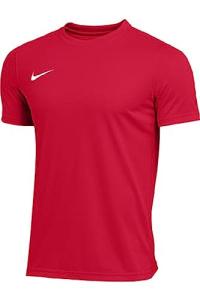 Nike Youth Park VII Short Sleeve Shirt (Red, Medium)