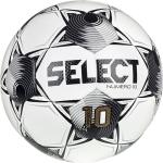 SELECT Numero 10 Soccer Ball, White/Black/Silver V25, Size 4
