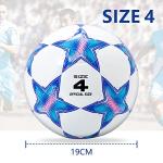 Runleaps Soccer Ball Size 4 for Kids, Ball Toys with Star Pattern Official Size Soccer Balls for Training, Playing, Boys, Girls, Toddlers Age 8-12