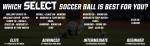 SELECT Numero 10 Soccer Ball, White/Black/Silver V25, Size 4