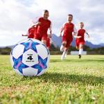 Runleaps Soccer Ball Size 4 for Kids, Ball Toys with Star Pattern Official Size Soccer Balls for Training, Playing, Boys, Girls, Toddlers Age 8-12
