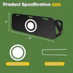 Ugnxery Soccer Rebounder Board 32"x12", Upgrade 3 Angles Portable Soccer Wall for Adults & Kids, Foldable Soccer Training Equipment for Passing & Shooting Practice (32"x12")