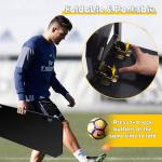 Ugnxery Soccer Rebounder Board 32"x12", Upgrade 3 Angles Portable Soccer Wall for Adults & Kids, Foldable Soccer Training Equipment for Passing & Shooting Practice (32"x12")