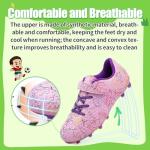 Kids Soccer Cleats Boys Girls Football Cleats Youth Football Shoes Tacos De Futbol para Niños Turf Low-Top Soccer Shoes Baseball Boots Professional Training Equipment