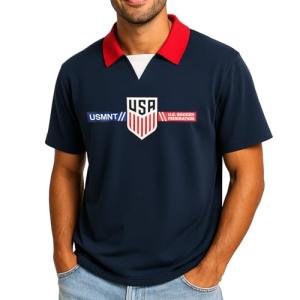 Icon Sports Officially Licensed US Soccer Federation Game Day T-Shirt - Unisex Adult - USSF319GD Navy L