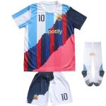 ORGBRAIN Argentina Barcelona Miami #10 New Football Soccer Kids Jersey Shorts Socks Set Youth Sizes (Mix, 26)