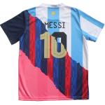 ORGBRAIN Argentina Barcelona Miami #10 New Football Soccer Kids Jersey Shorts Socks Set Youth Sizes (Mix, 26)