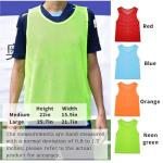 Layway Pinnies Team Practice Vests for Child Youth Teen Adult,Mesh Scrimmage Jersey for Soccer Football Basketball,Set of 12/24 (Red-6 + Blue-6, Child/5-10 Years Old)