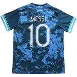 ORGBRAIN 2021 Argentina Away Copa-American #10 Kids Soccer Jersey & Shorts Set Youth Sizes (Navy, 26 (8-9 Years Old))