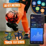 Flick Soccer Smart Shin Guards - Track and Anaylze Performance - Soccer Accessory for Training and Games - Extremely Lightweight - One Size Fits All