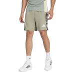 adidas Men's Train Essentials Sea 3-Stripes Shorts, Silver Pebble, Medium/7" Inseam