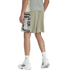 adidas Men's Train Essentials Sea 3-Stripes Shorts, Silver Pebble, Medium/7" Inseam