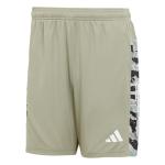 adidas Men's Train Essentials Sea 3-Stripes Shorts, Silver Pebble, Medium/7" Inseam