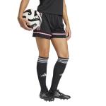 adidas Women's Squadra 25 Soccer Shorts, Black/Black/Easy Pink, Medium