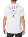 adidas Men's Los Angeles Football Club LAFC MLS Short Sleeve T-Shirt, White LAFC Small Logo, Medium