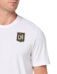 adidas Men's Los Angeles Football Club LAFC MLS Short Sleeve T-Shirt, White LAFC Small Logo, Medium