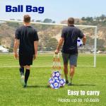 ELKCIP 6 Pack Classic deflated Soccer Balls Size 5 with Pump and Mesh Bag for Indoor Outdoor Lawn Game Training Practice Bulk Sport Gift for Teens Adults, Dark Blue, Size 5