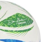adidas Unisex-Adult MLS Training Soccer Ball,White/Green/Glory Blue/Solar Blue,4