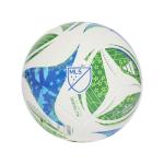 adidas Unisex-Adult MLS Training Soccer Ball,White/Green/Glory Blue/Solar Blue,4