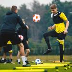 MiniInflat 12 Pcs Soccer Balls Bulk Size 4 Soccer Balls with Pump Operation Christmas Soft Football Outdoor Indoor for Sport Training Practice Game Gift for Adult(Mixed Colors,Classic)