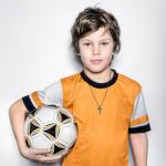 Gnamy Soccer Cross Necklace for Boys Men, Soccer Accessories Stuff Party Favor Bible Verse Cross Pendant Chain Christian Religious Birthday Christmas Jewelry Gifts for Team Coach Son Kids Teenage Teen 8-12 Age Gear Things