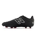 New Balance Men's 442 Team Fg V2 Soccer Shoe, Black/White/Red, 8.5 Wide