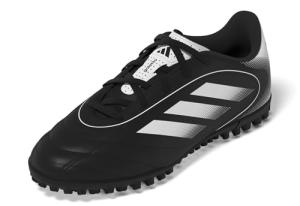 adidas Unisex-Kids Goletto IX Turf Soccer, Black/White/Black, 13