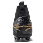 HRJR Men's Soccer Cleats Football Cleats for Unisex-Adult High-Top Spikes Shoes for Youth Big Boys Lightweight Professional Training Turf Outdoor Athletic Sneaker Black 6.5 Black 6.5