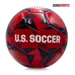 Icon Sports Officially Licensed US Soccer Federation Soccer Ball - USA90BL Red Size 5