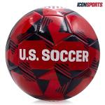 Icon Sports Officially Licensed US Soccer Federation Soccer Ball - USA90BL Red Size 5