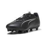 PUMA Men's Ultra 5 Play Firm, Artificial Ground Soccer Cleats Sneaker, Black White, 12