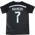 LeenBD Ronaldo No #7 Madrid Black Dragoon Special Edition Kids Soccer Jersey Kit Shorts Socks Set Youth Sizes (Black,30)