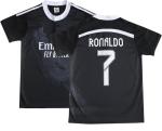LeenBD Ronaldo No #7 Madrid Black Dragoon Special Edition Kids Soccer Jersey Kit Shorts Socks Set Youth Sizes (Black,30)