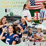 Soccer Party Favors Set Hair Accessories with 12 Soccer Mini Detangler Brush, Satin Soccer Scrunchies Hair Ties,Soccer Makeup Bags and Stickers Soccer Birthday Party Decoration for Sports Team Gifts