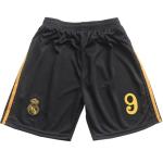 LeenBD Mbappe No #9 Madrid Special Gold Dragon Edition Kids Soccer Jersey Shirts Football Futbol Socks Set Youth Sizes (Black, 24 (6_7 Years Old))..
