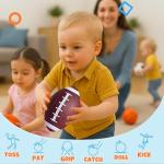 COAMZPARTY 8 Pack Balls for Toddlers Kids, 5 Inch Soccer Balls, Football, Basketball, Beach Balls, Kickball for Outdoor & Indoor Games, Sport Ball Set with Pump and Storage Bag, Boys and Girls Gift