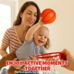 COAMZPARTY 8 Pack Balls for Toddlers Kids, 5 Inch Soccer Balls, Football, Basketball, Beach Balls, Kickball for Outdoor & Indoor Games, Sport Ball Set with Pump and Storage Bag, Boys and Girls Gift