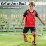 Vizari Odyssey Soccer Ball | Durable and Firm Youth Soccer Ball | Junior Soccer Ball with Premium TPU Casing | Outdoor Soccer Ball for Boys & Girls (Pack of 1, 6 & 12)