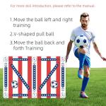 Soccer Training Mat with Video, Soccer Training Equipment Includes Premium Anti-Slip Soccer Socks Improve Coordination and Agility,Football Footwork Training Mat,Attached Action Tutorial Included