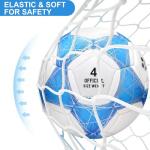 STEEFAN Pink/Blue/Teal Soccer Ball Size 4 for Kids Outdoor Play,Color Change Soccer Official Ball with Needles and Air Pump,Gift Idea for Kid Teen Boy Girl Junior Women,Indoor Outdoor Game Soccer Ball